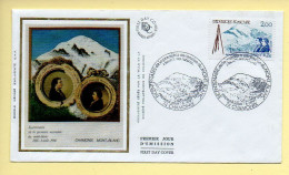 FDC N° 2422 – Bicentenaire De La Première Ascension Du Mont-Blanc – 74 Chamonix 8/08/1986 (soie) - 1980-1989