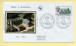 FDC N° 2349 – Abbaye De Landevennec (485 - 1985) – 29 Landevennec 20/04/1985 (soie) - 1980-1989