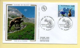 FDC N° 2998 – Parc De La Vanoise – Nature De France – 73 Planay 20/04/1996 (soie) - 1990-1999