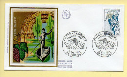 FDC N° 1851 – Poitou-Charentes – 86 Poitiers 6/12/1975 (soie) - 1970-1979