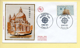 FDC N° 1676 – Europa (Sauvegarde De Venise) – 75 Paris 8/05/1971 (soie) - 1970-1979