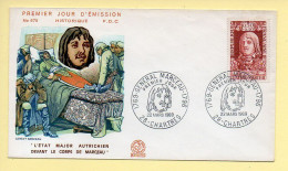 FDC N° 1591 – Général Marceau (L'Etat Major Autrichien Devant Le Corps De Marceau) – 28 Chartres 22/03/1969  - 1960-1969