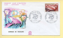 FDC N° 1583 – Barrage De Vouglans – 39 Vouglans 15/02/1969  - 1960-1969