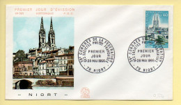 FDC N° 1485 - Niort (39è Congrès National Des Sociétés Philatéliques Françaises) - 79 Niort 28/05/1966 - 1960-1969