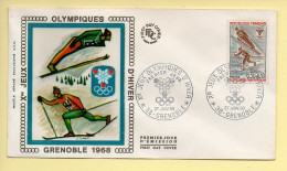 FDC N° 1543 – Xème Jeux Olympiques D'hiver Grenoble 1968 (Ski – Saut Et Fond) – 38 Grenoble 27/01/1968  - 1960-1969