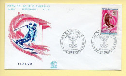 FDC N° 1547 – Xème Jeux Olympiques D'hiver Grenoble 1968 (Slalom) – 38 Grenoble 27/01/1968  - 1960-1969