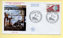 FDC N° 1488 – 19ème Congrès International Des Cheminots - Paris 1966 – 75 Paris 11/6/1966  - 1960-1969