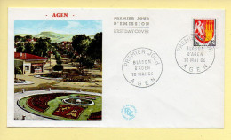 FDC N° 1353A – Agen (Blason D'Agen) – 47 Agen 16/05/1964 - 1960-1969