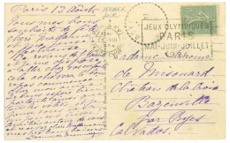 P3494 - FRANCE , 13.8.24. LAST DAY OF USE FOR THE SLOGAN CANCELLATION - Estate 1924: Paris