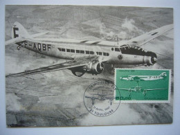 Avion / Airplane / AIR FRANCE / Dewoitine 338  / Carte Maximum - 1919-1938: Interbellum