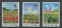 Chypre - Cyprus - Zypern 1970 Y&T N°327 à 329 - Michel N°335 à 339 *** - Protection De La Nature - Unused Stamps