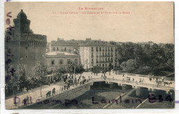 - 74  -  PERPIGNAN - Le Castillet  Et Pont Sur La Basse , ( Pyr.-Or. ), Coins Ok, écrite, 1912, TTBE, Scans - Perpignan