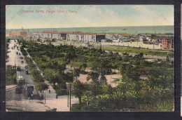 CARTE POSTALE ARGENTINE, PARQUE COLON Y PUERTO DE BUENOS AIRES - Argentinien