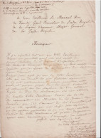 1823-Lettre Envoyée Par Louis-Philippe-Marie De Créqui Montfort- Marquis De COURTRIVON-Chef D'Escadron Chevaux Legers  . - Manuscrits