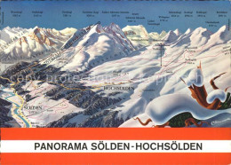 71963154 Hochsoelden Panoramakarte Lifte Soelden Hochsoelden - Other & Unclassified
