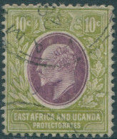 Kenya Uganda And Tanganyika 1907 SG37 10c Lilac And Pale Olive KEVII FU (amd) - Kenya, Oeganda & Tanganyika