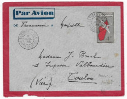 MADAGASCAR Dispersion D'une Collection D'oblitération Lettre Entier Càd BETIOKY  1936  Bon Bureau (manque Rabat) - Storia Postale
