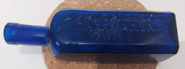 ANCIENNE BOUTEILLE PHARMACIEN 1890 PAUTAUBERGE Coblat Bleue - Medisch En Tandheelkundig Materiaal
