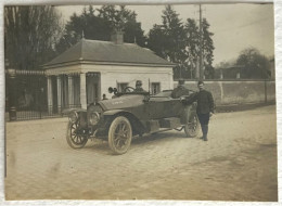 Photo Ancienne - Snapshot - Militaire - Régiment 7 - Poilus - Voiture DELAUNAY ? - BOISSY SAINT LÉGER - WW1 - Automobile - War, Military