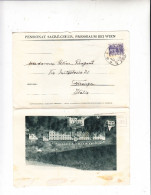 AUSTRIA  1933 -  Depliant Con 9 Foto E Lettera Per L'Italia (Firenze) - Publicités