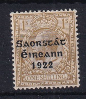 Ireland: 1922/23   KGV OVPT    SG63    1/-      MH - Unused Stamps