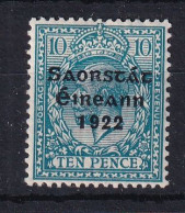 Ireland: 1922/23   KGV OVPT    SG62    10d      MH - Unused Stamps