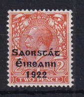 Ireland: 1922/23   KGV OVPT    SG55    2d      MH - Nuevos