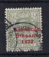 Ireland: 1922/23   KGV OVPT    SG61aa    9d   Pale Olive-green   Used - Oblitérés