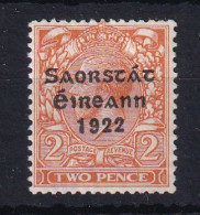 Ireland: 1922/23   KGV OVPT   SG70    2d   [Coil Stamp]   MH - Unused Stamps