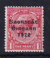 Ireland: 1922/23   KGV OVPT    SG53    1d      MH - Unused Stamps