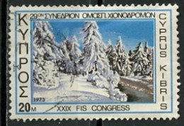 Chypre - Zypern - Cyprus 1973 Y&T N°379 - Michel N°387 (o) - 20m Paysage Enneigé - Used Stamps