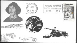 US Space Cover 1973. Astronomy Nicolaus Copernicus Orbital Station "Skylab" - United States