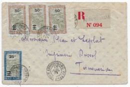 MADAGASCAR Dispersion D'une Collection D'oblitération Lettre Recommandée Càd ARIVONIMAMO  1933  Bon Bureau - Storia Postale