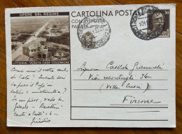 CARTOLINA POSTALE  C.R.P. OPERE DEL REGIME LITTORIA  - DA ROMA A FIRENZE  10/11/33 - Poststempel