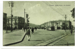 X1984) MESSINA  CARTOLINA VIAGGIATA  TRAM BUS - Messina