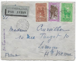 MADAGASCAR Dispersion D'une Collection D'oblitération Lettre PAR AVION Timbres Càd MAJUNGA 1935 - Briefe U. Dokumente