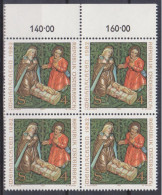 1982 , Mi 1724 ** (2) - 4er Block Postfrisch -  Weihnachten - Unused Stamps