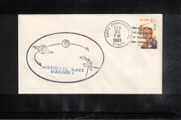 USA 1969 Space / Weltraum Spacecraft MARINER 6 - Mission To Mars Interesting Cover - United States