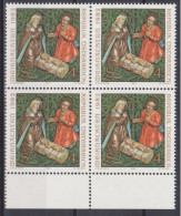 1982 , Mi 1724 ** (3) - 4er Block Postfrisch -  Weihnachten - Nuovi