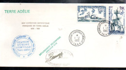 TAAF 1980 LETTRE DE DUMONT D'URVILLE - Lettres & Documents