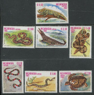 Nicaragua:Unused Stamps Serie Snakes, Turtle, Crocodile, 1982, MNH - Andere & Zonder Classificatie