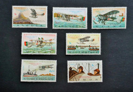 (T6) Macau Angola Cabo Verde Mozambique Timor OMNIBUS Set 1972 Plane Trip To Rio - MNH - Unused Stamps