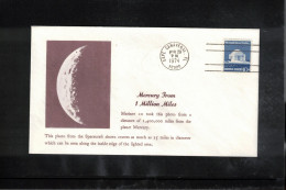 USA 1974 Space / Weltraum Spacecraft MARINER 10 - Mercury From 1 Million Miles Interesting Cover - United States