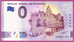 0-Euro XERN 01 2021 WETZLAR - GOETHE- UND OPTIKSTADT - Privatentwürfe