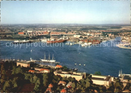 71962843 Kiel Hafenpartie Mit Segelschulschiff Gorch Fock Fliegeraufnahme Kiel - Kiel