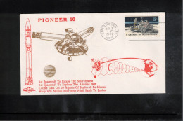 USA 1972 Space / Weltraum Spacecraft PIONEER 10 Interesting Cover - United States