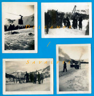 Puy De Dôme * Station Ski Du Mont-Dore, Chasse Neige, Ski Bus, Téléphérique * 4 Photos Originales 1938 - Lieux