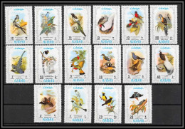Ajman - 2648c/ N° 879/894 A Oiseaux (exotic Birds) ** MNH Complet 16 Valeurs - Ajman