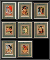 Ajman - 2653/ N° 853/860 Renoir Tableau (Painting) Deluxe Miniature Sheets Blocs Nus Nudes ** MNH Impressionist - Adschman