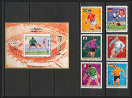 Ajman - 2624bb/ N°525/530 A Bloc 189 A World Football Cup 1970 Mexico Soccer ** MNH Charlton Beckenbauer Garrincha - 1970 – Mexico